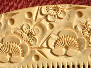 Carved Boxwood Comb