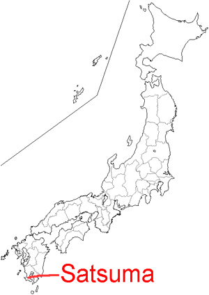 Japan map-Satsuma-