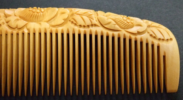 The boxwood comb is good for not only the hair but also the scalp caring. 