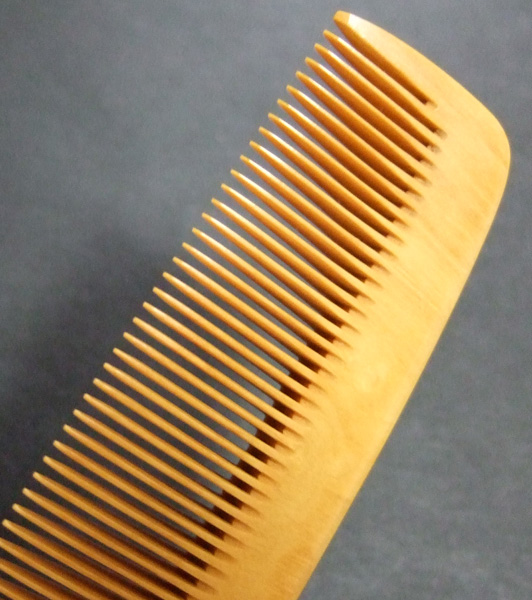 Carved Boxwood comb -Dragon-